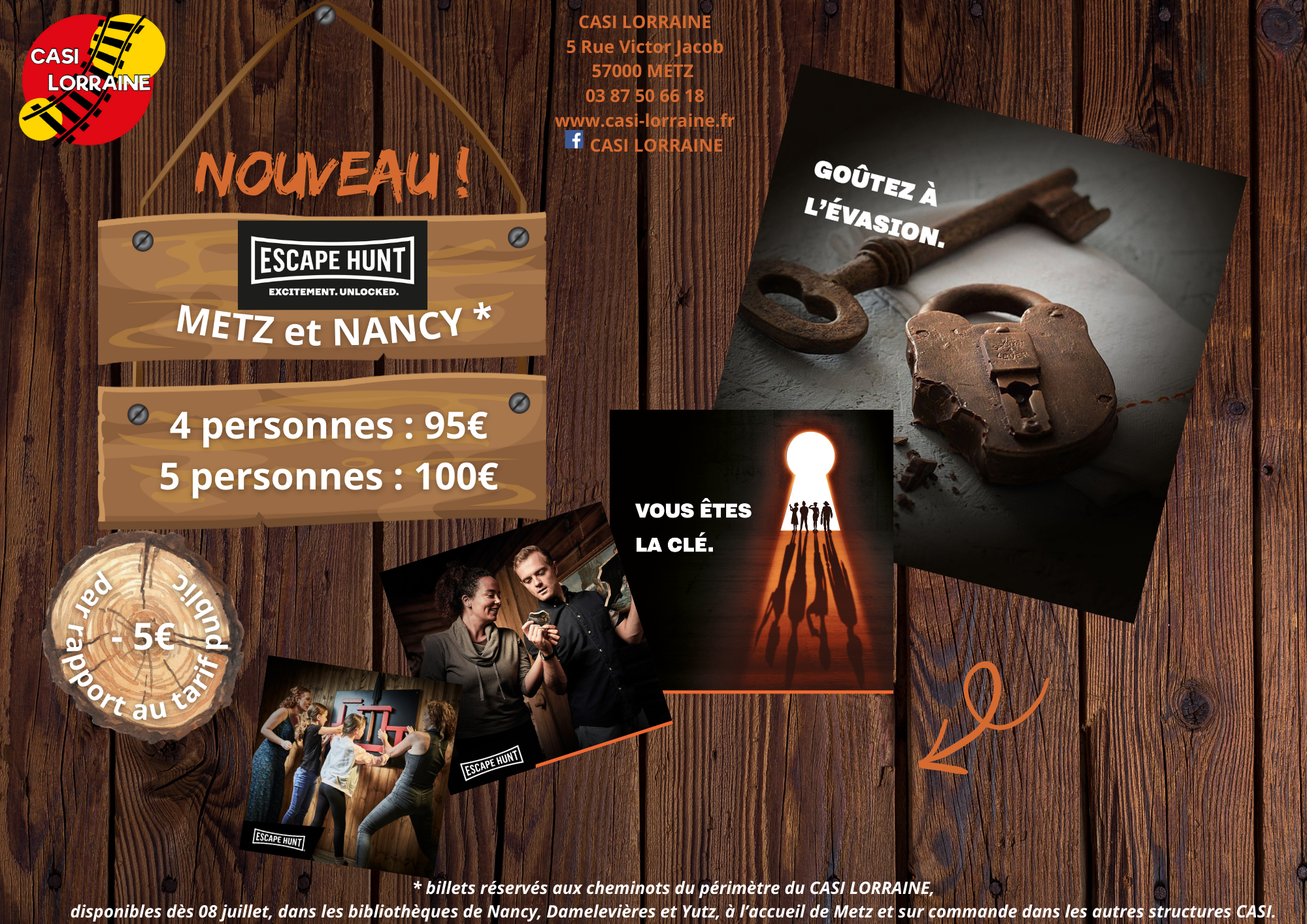 Escape Hunt juillet 2024